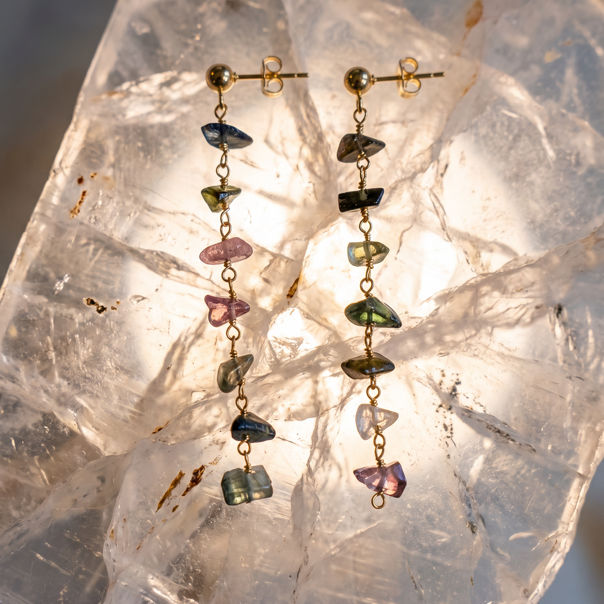 Marsh Ember Tourmaline Earrings