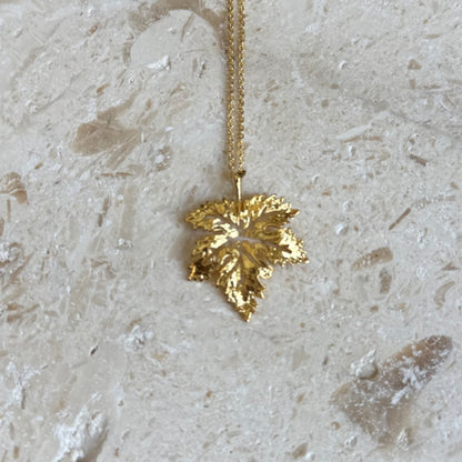 Golden Leaf Necklace
