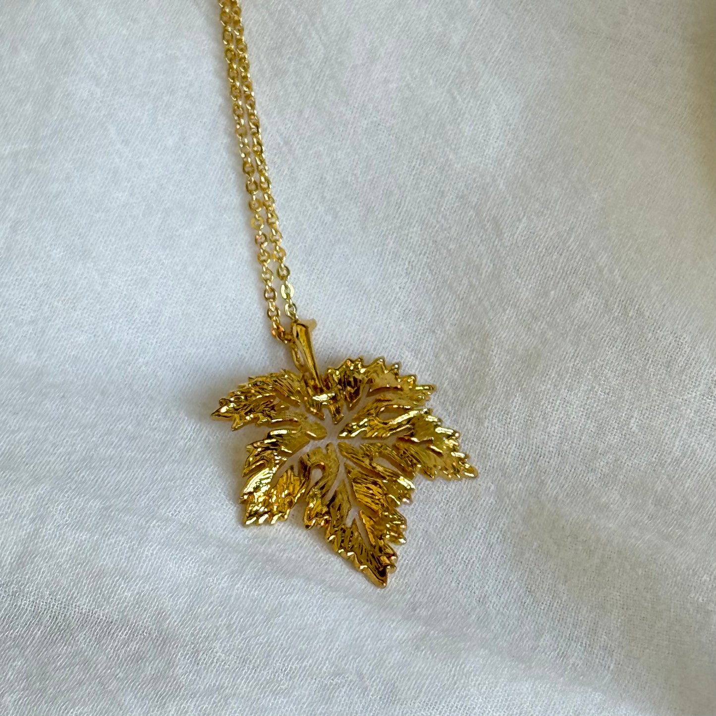 Golden Leaf Necklace