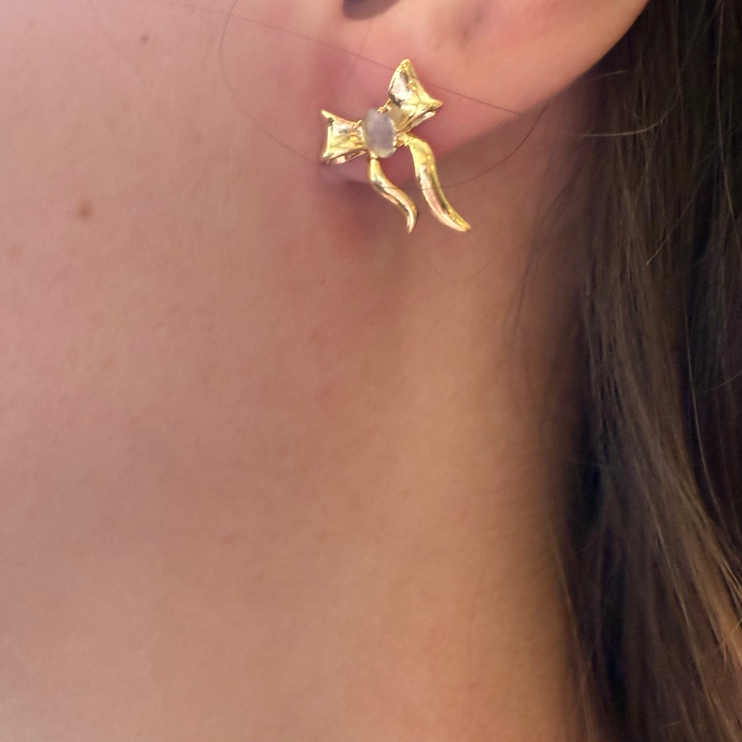 Moonlit Bow Studs