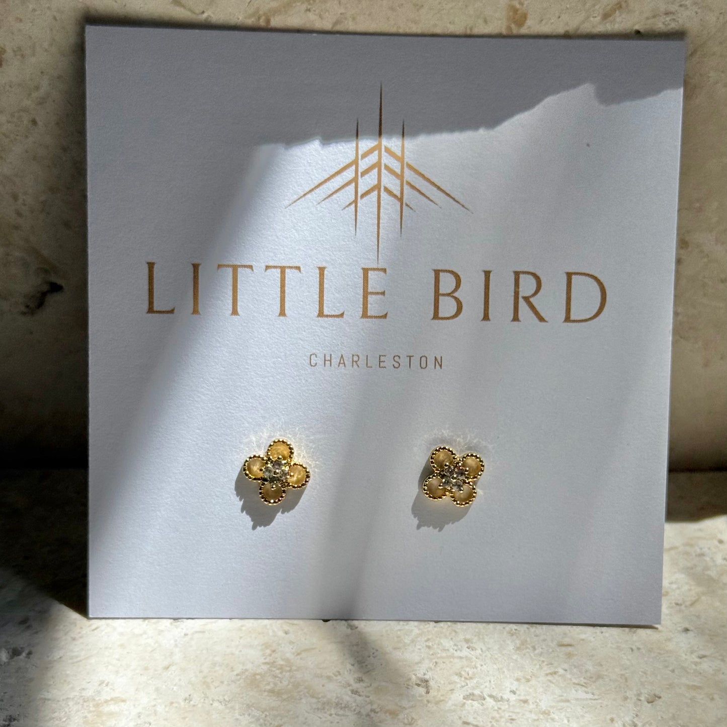 Autumn Clover Studs