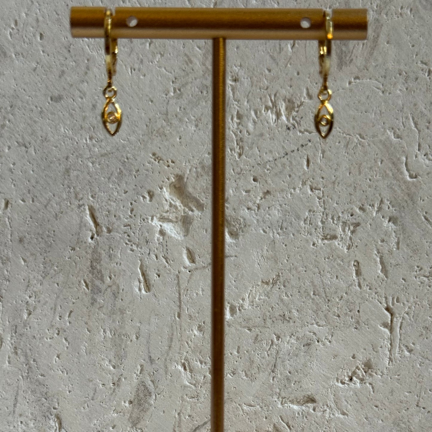 Golden Watch Hoops