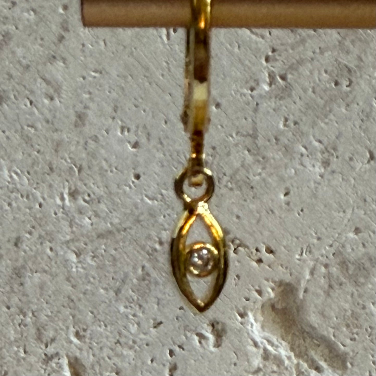 Golden Watch Hoops