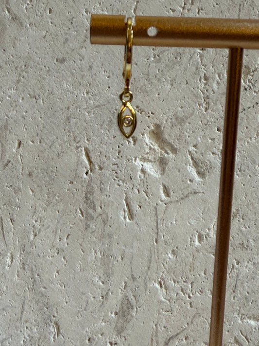 Golden Watch Hoops