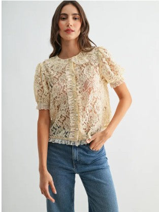 Lace Peter Pan top