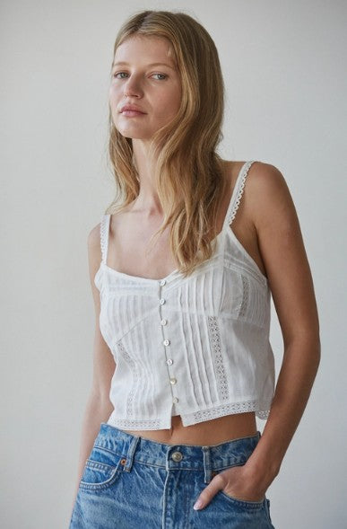 White Cotton Tank