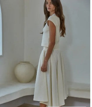 Asymetrical Natural Skirt