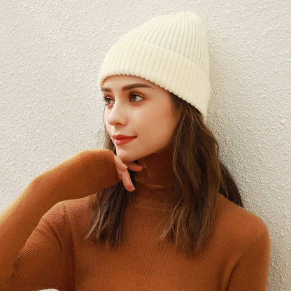 Casual Solid Color Knit Beanie Hat