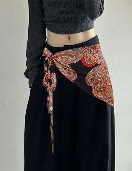 Bohemian Jacquard Triangle Waist Wrap Hip Scarf