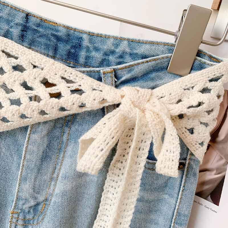 Trendy Solid Color Lace Hollow Scarf
