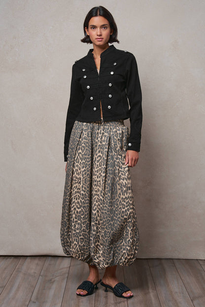 Military Double-Button Stretch Cotton Jacket