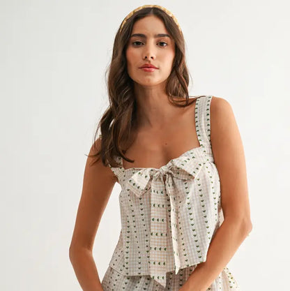 Gingham Print Set