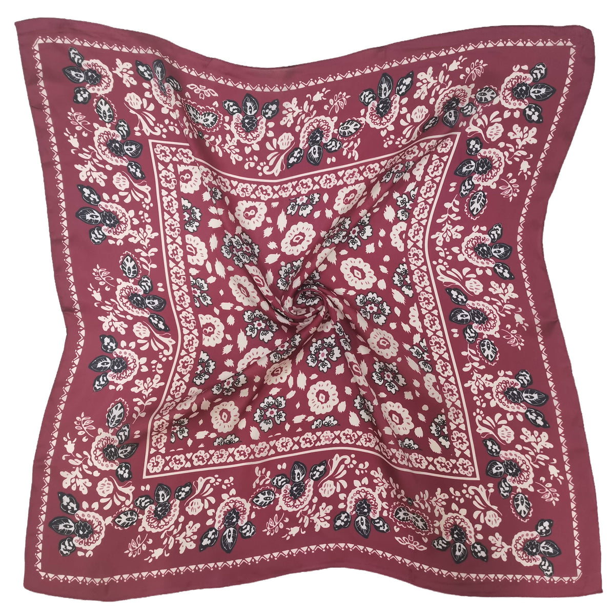 FLORAL PRINT SQUARE SCARF