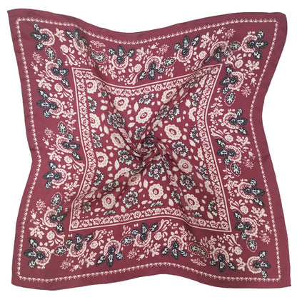 FLORAL PRINT SQUARE SCARF
