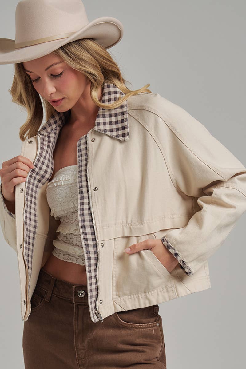 VINTAGE OXFORD CANVAS TWILL FALL JACKET