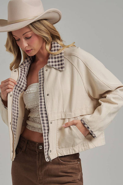 VINTAGE OXFORD CANVAS TWILL FALL JACKET