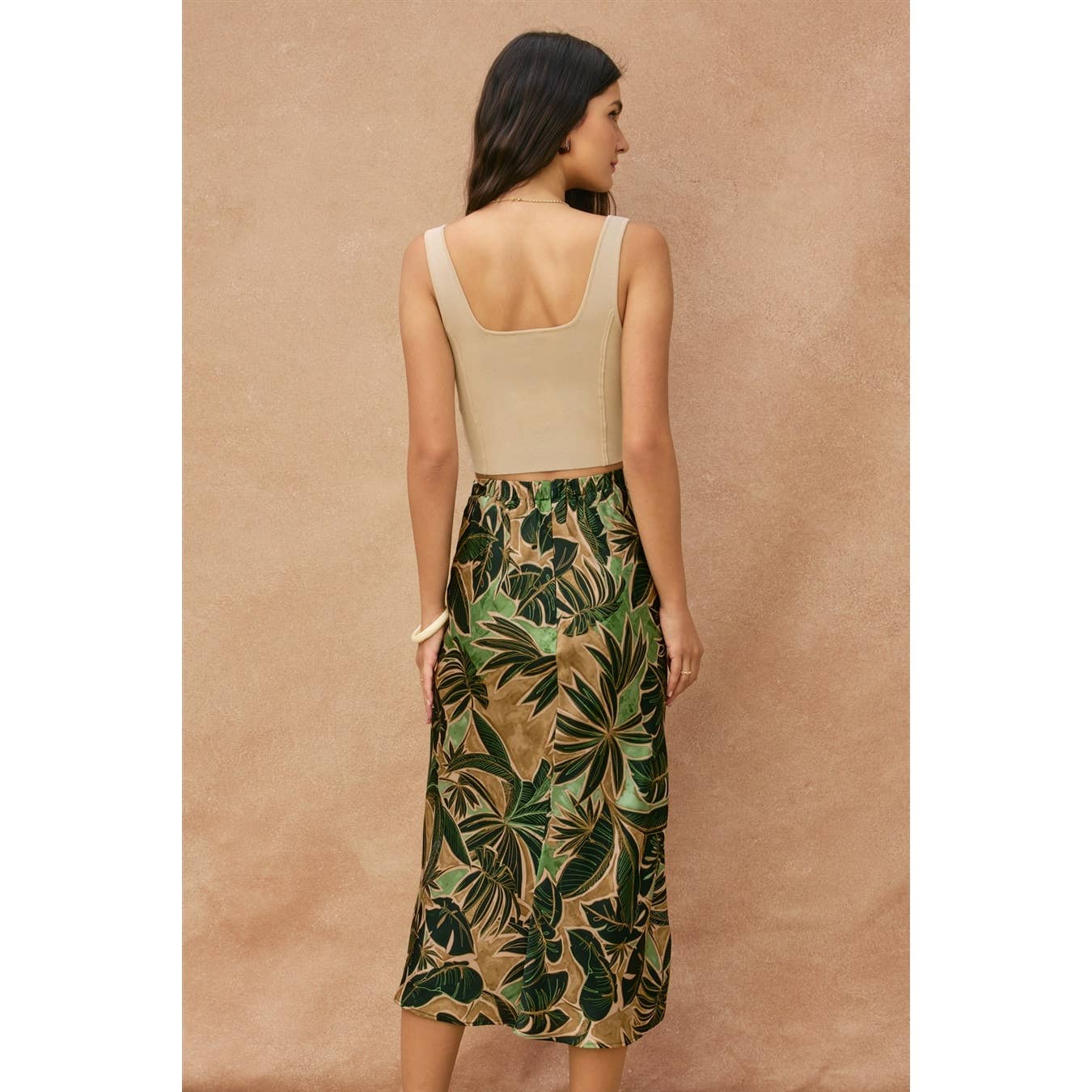 Phangan Island A-Line Midi Skirt