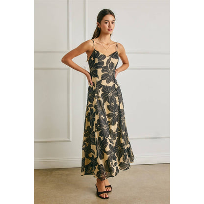 Floratique V Neck Maxi Dress