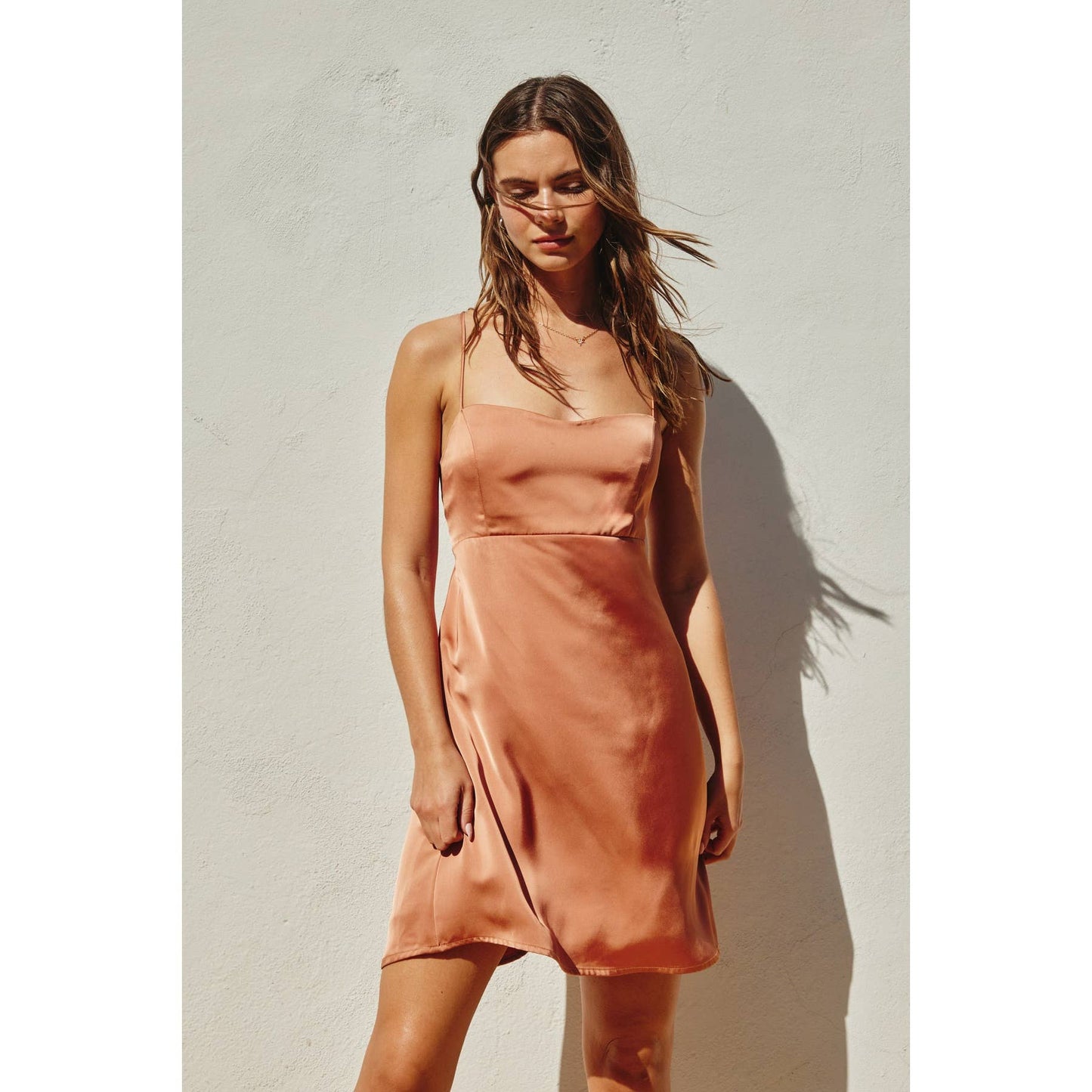 Babydoll Criss Cross Mini Dress