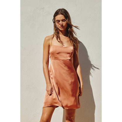 Babydoll Criss Cross Mini Dress