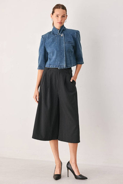 DENIM CROPPED JACKET