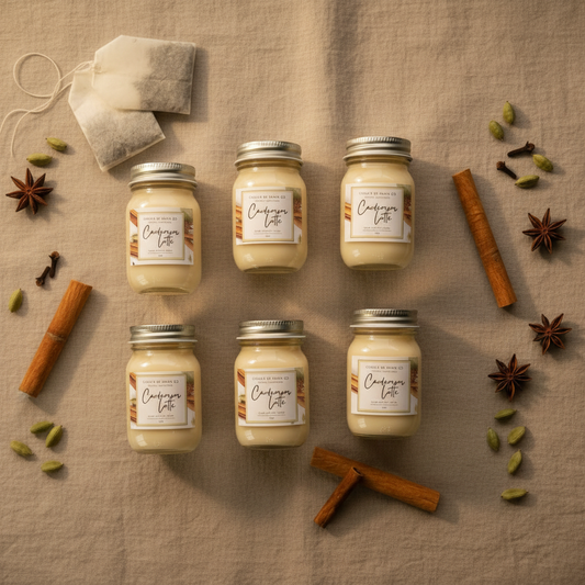 2 oz Mini Mason Cardamom Latte Soy Jar Candle