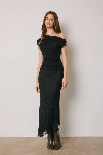 One Shoulder Ruched Top
