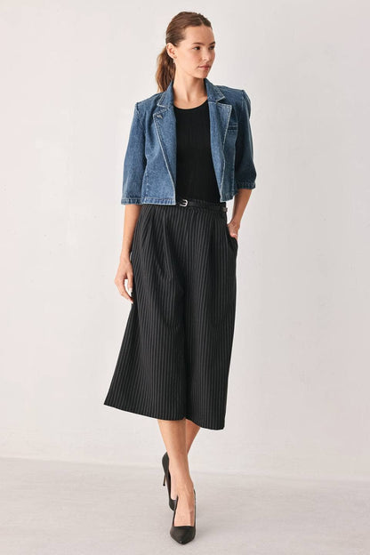 DENIM CROPPED JACKET