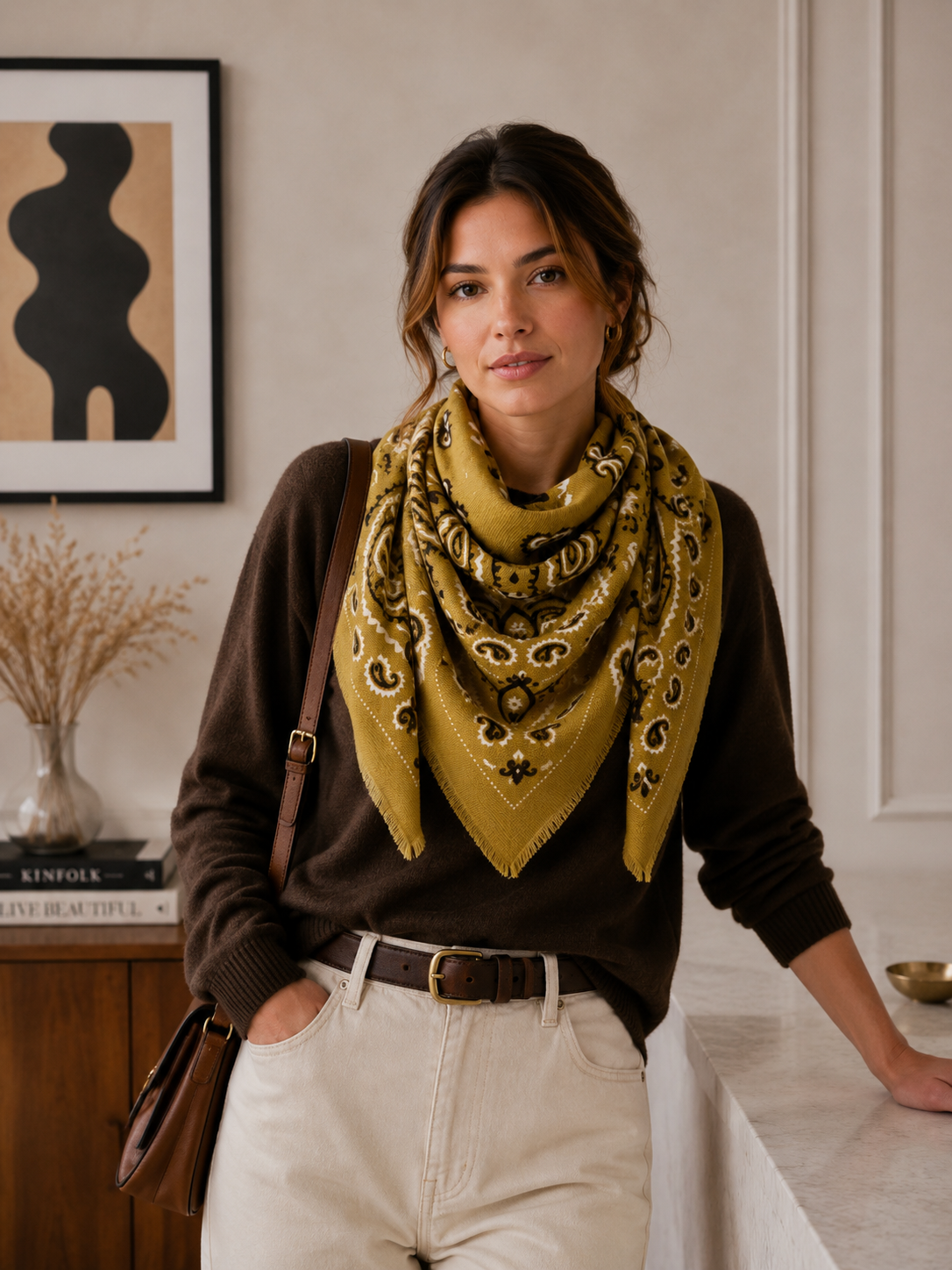 Large Woolen Square Bandana