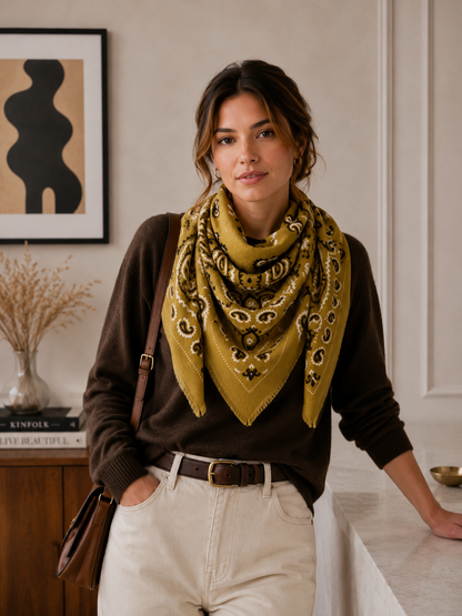 Large Woolen Square Bandana