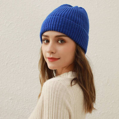 Casual Solid Color Knit Beanie Hat