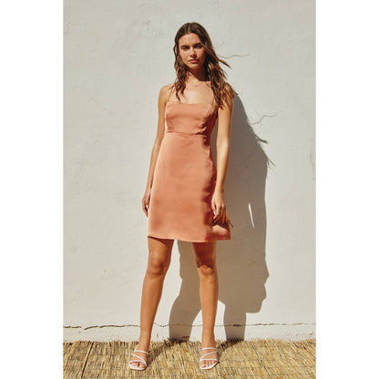 Babydoll Criss Cross Mini Dress