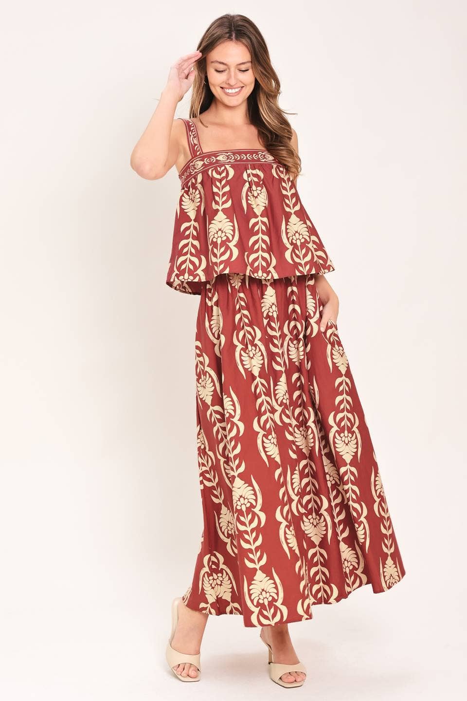 Ikat printed top