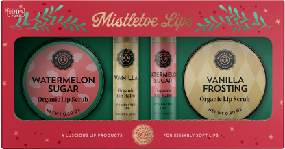 The Mistletoe Lips Set of 4