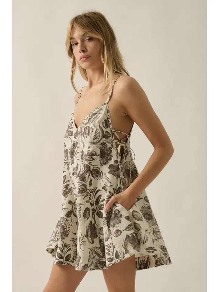 Floral Baby Doll Romper