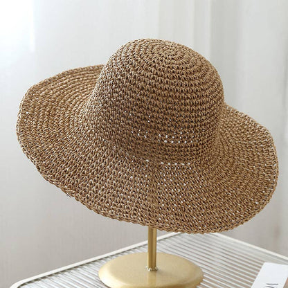 Trendy Wide Brim Woven Straw Sun Hat