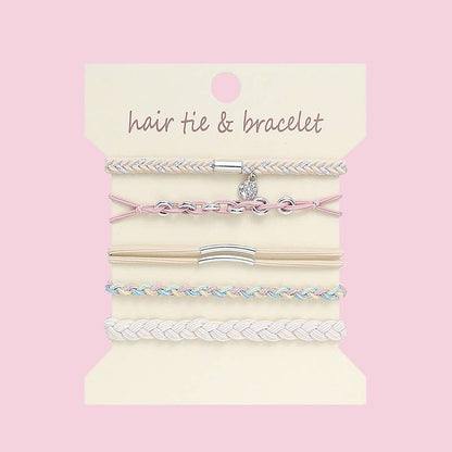 Boho 2-in-1 Hair Tie & Bracelet Set