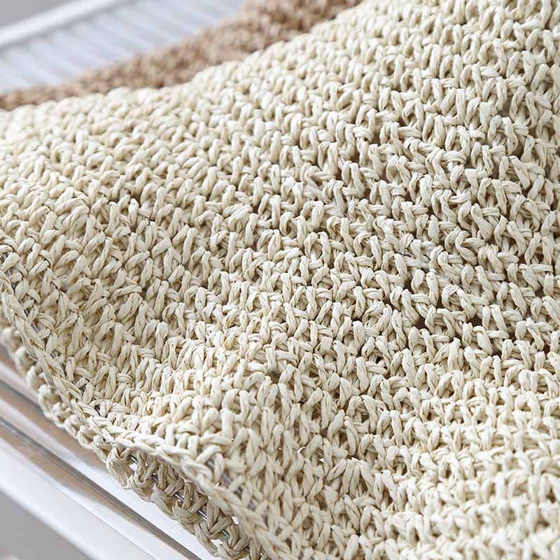 Trendy Wide Brim Woven Straw Sun Hat