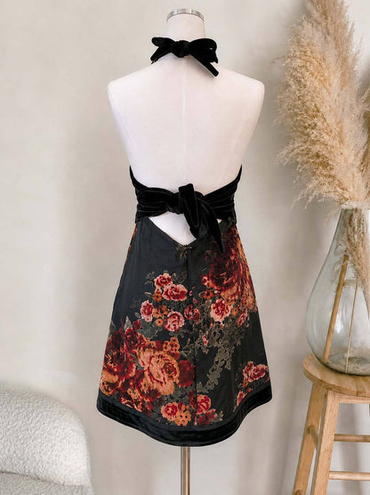 BURNOUT VELVET TWOFER DRESS