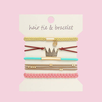 Boho 2-in-1 Hair Tie & Bracelet Set