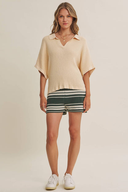EASY LAYERING FAVORITE RELAXED SLUB RIB DOLMAN SWEATER